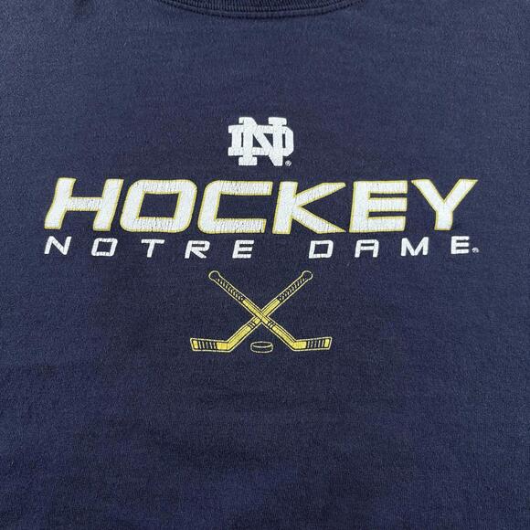 Y2K notre dame hockey t shirt - Picture 2 of 5